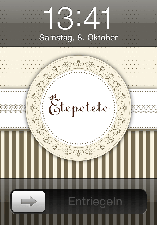 Etepetete Lockscreen